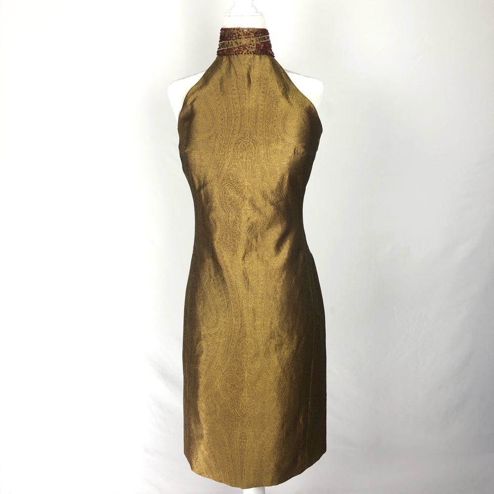 KAY UNGER NEW YORK- Sz 6- 100% silk- Halte…